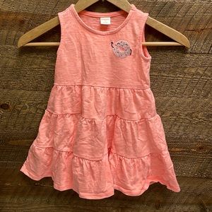Gymboree Girls’ Sleeveless Donut Dress Peach Size 3T